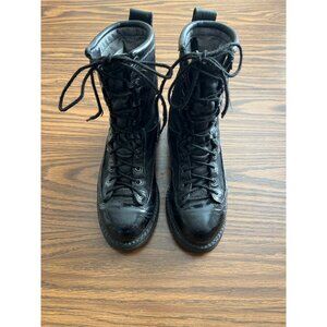 Matterhorn black lace up combat boots size 5.5